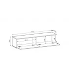 TV stand ORO MDF RTV-135 order